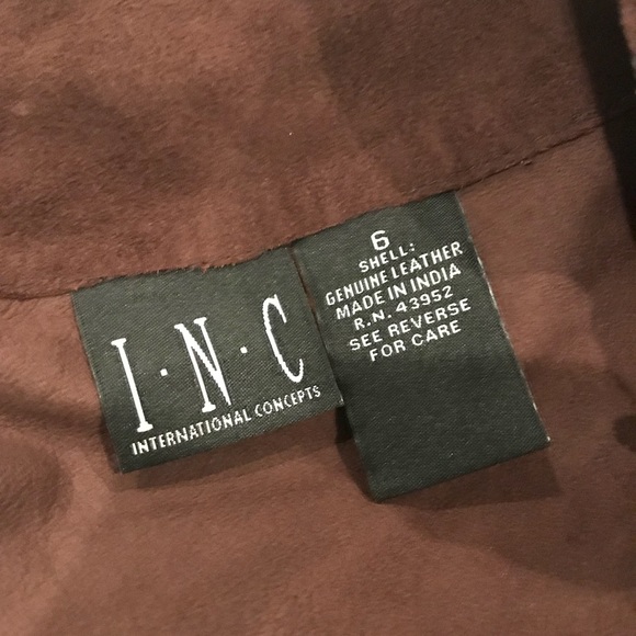 Brown suede midi skirt - Picture 4 of 4